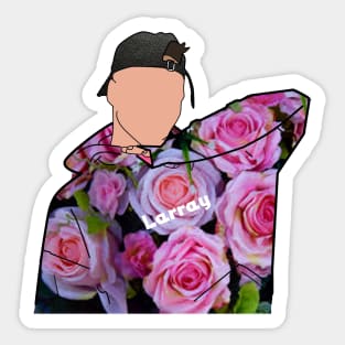 Larray-Digital Art-Pink Roses Jumper (Light Purple) Sticker